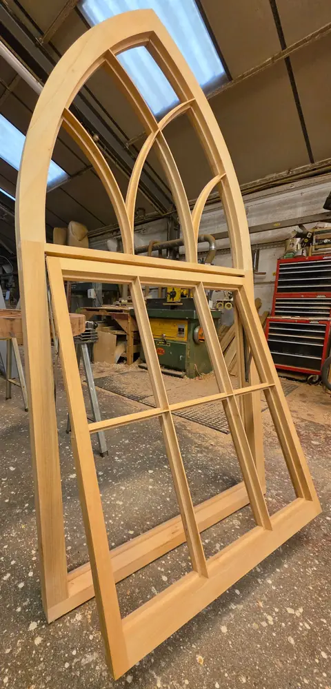 Gothic arched sash window